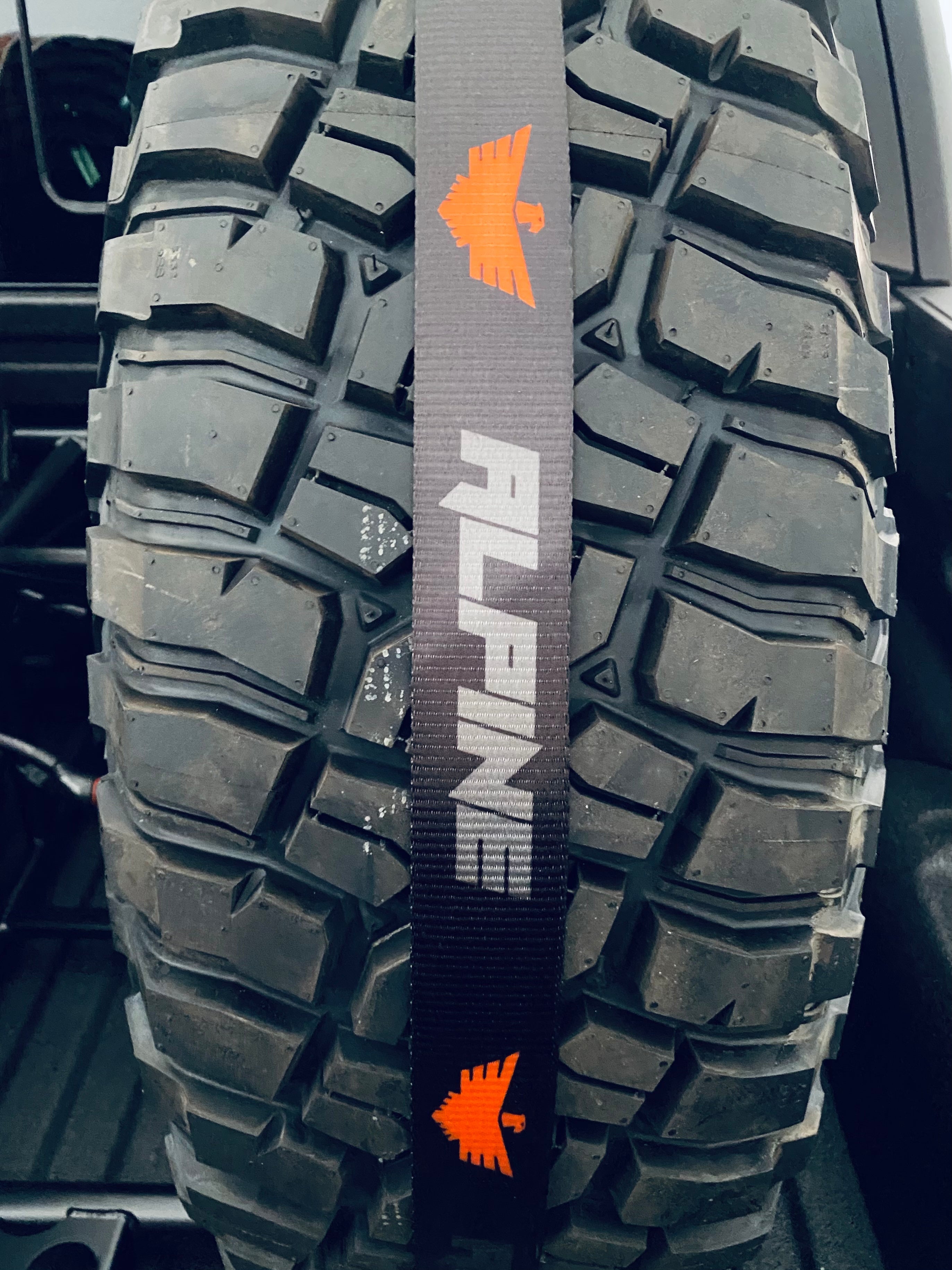 Black OG Tire Tie Down (Single Strap) Alpine Offroad