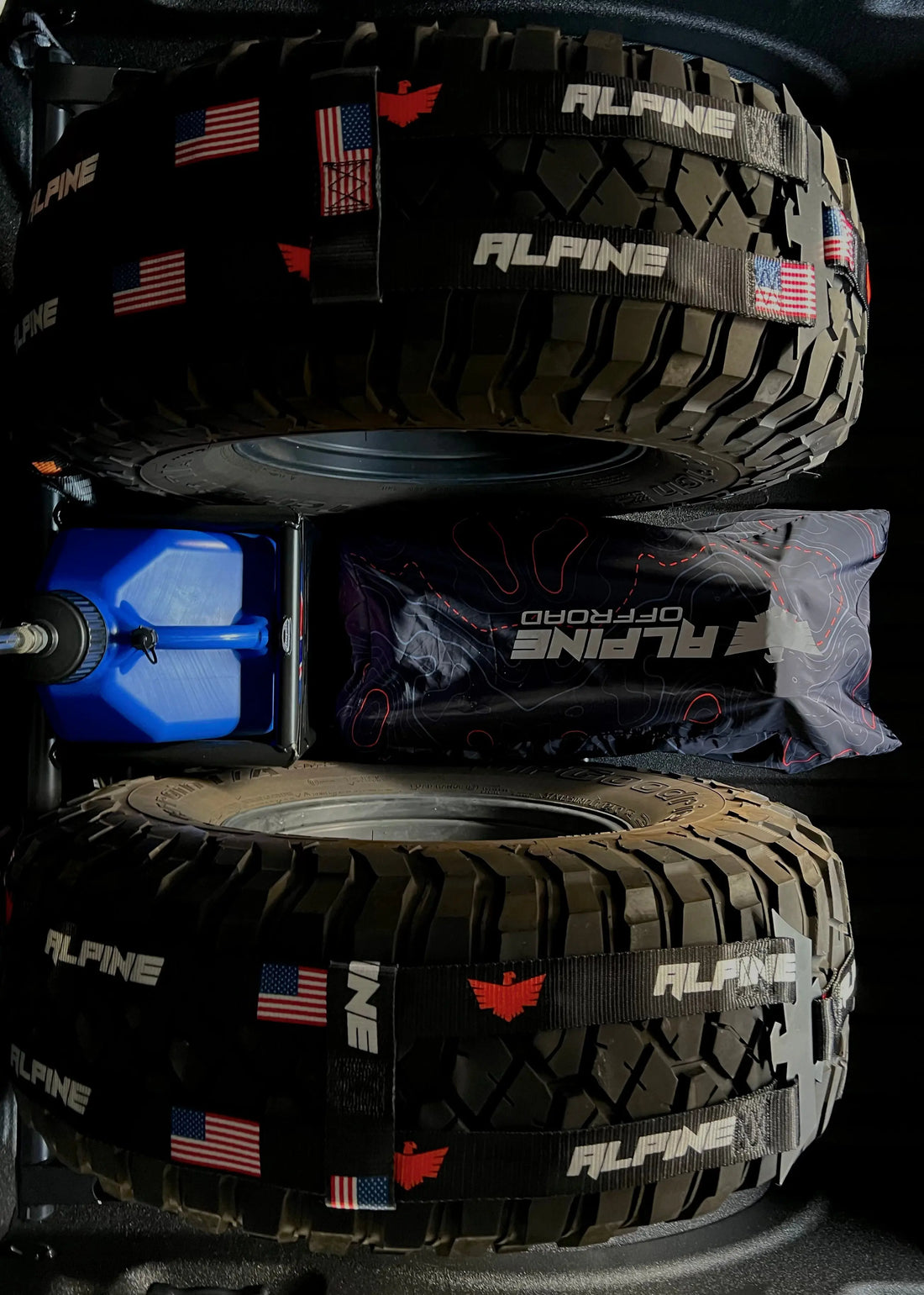 Double Eagle Straps- Alpine Flag Black (single strap) Alpine Offroad