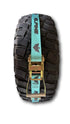 Teal Tire Tie Down (Single Strap) Alpine Offroad