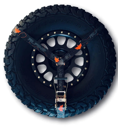 2" Orange and Gray Topo Y Strap Alpine Offroad