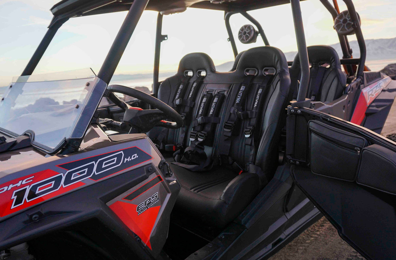 RZR 1000 Elite Series Bench Seat Front or Rear Bench Seat W Harnesses (over the console) (2014-2023)