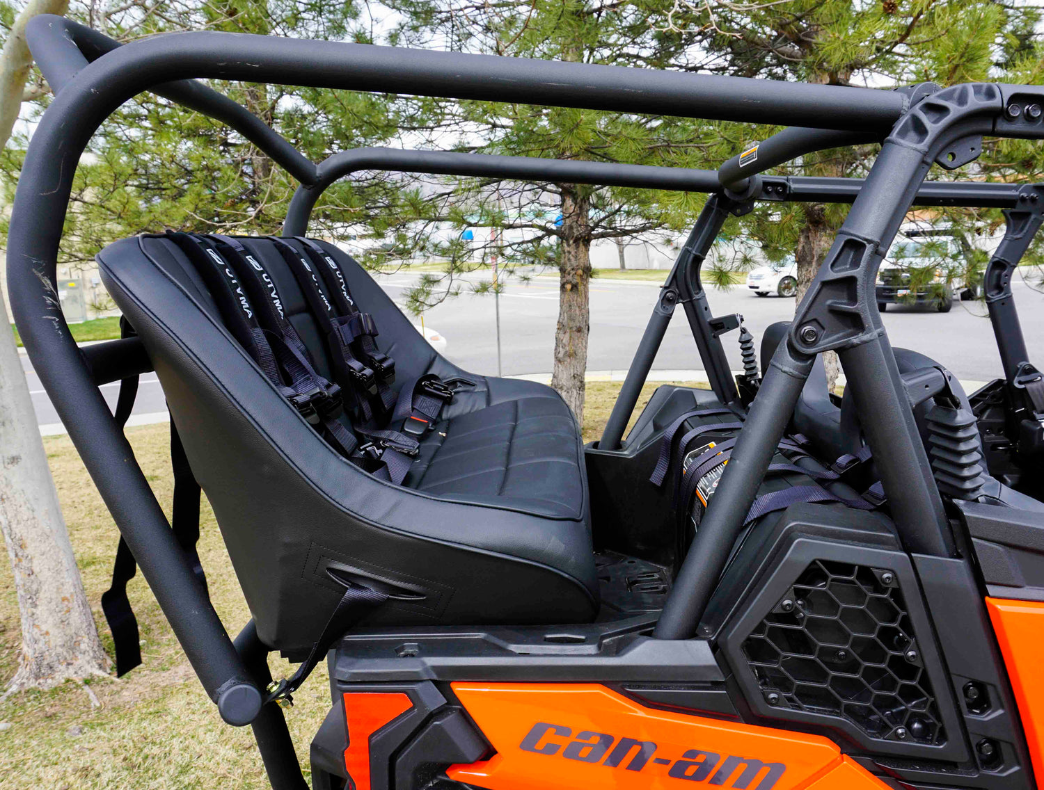 Maverick Sport / Maverick Sport Max Rear Bench and Roll Cage Kit (2018-2026)