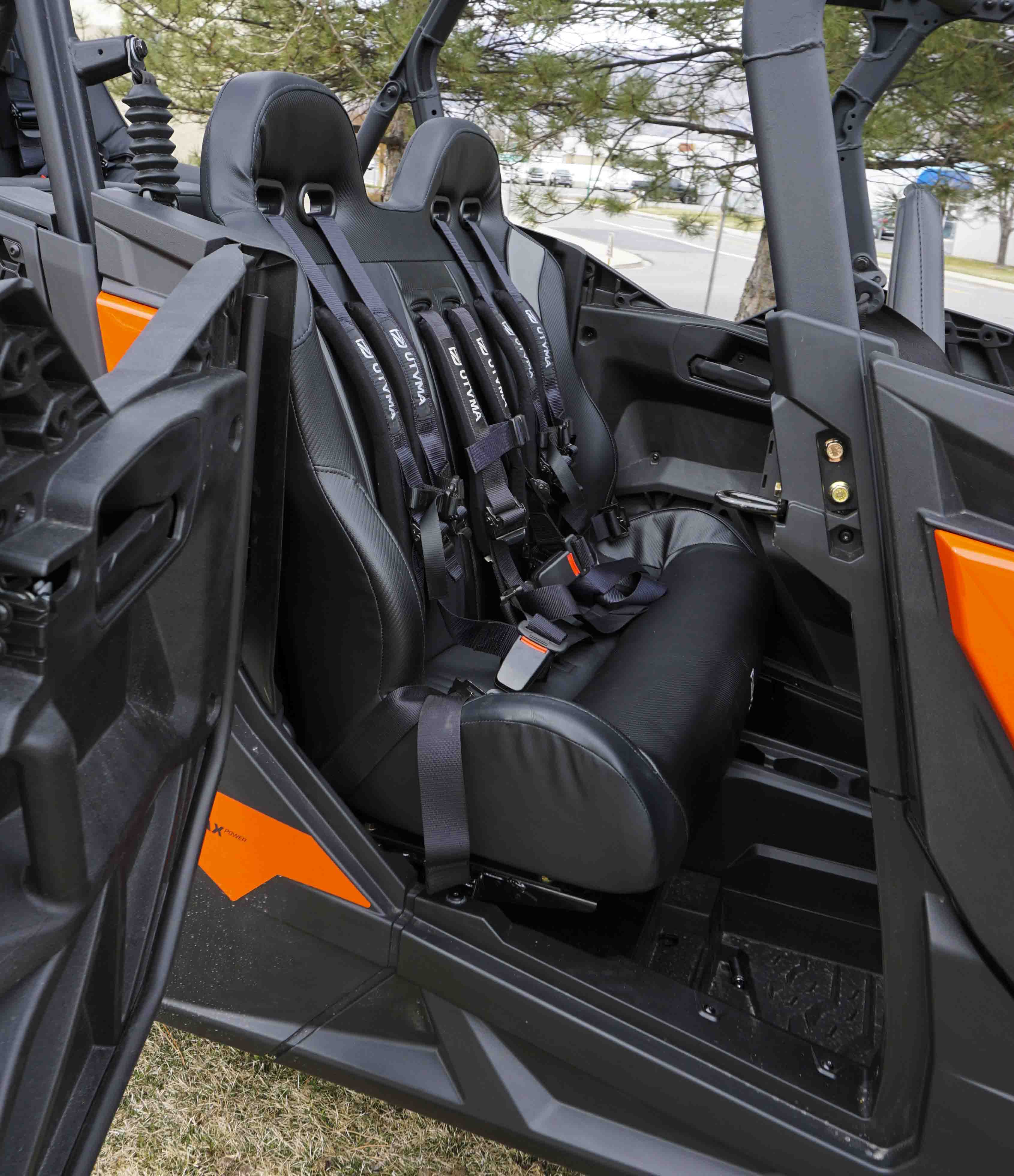 Maverick Sport Max Rear Bench with Harnesses (2019+)