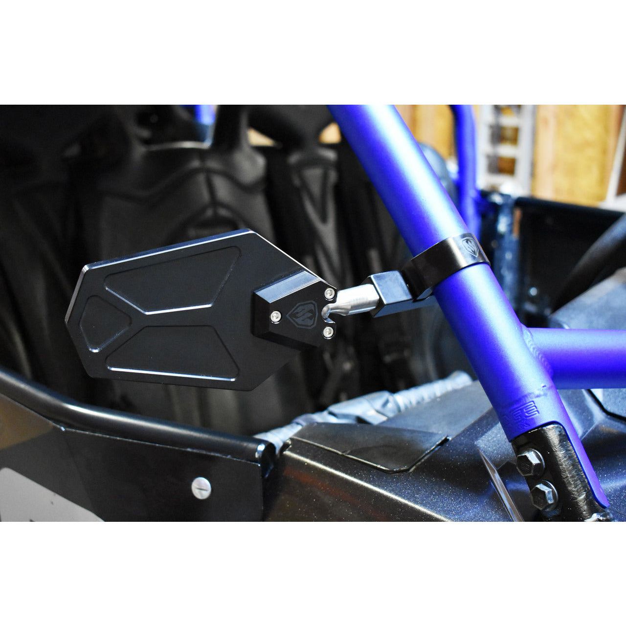 Billet Convex Mirrors Fits 1.75"- 2" (SET of 2) - Black