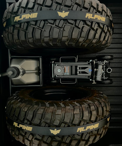 Gold Tire Tie Down (Single Strap) Alpine Offroad