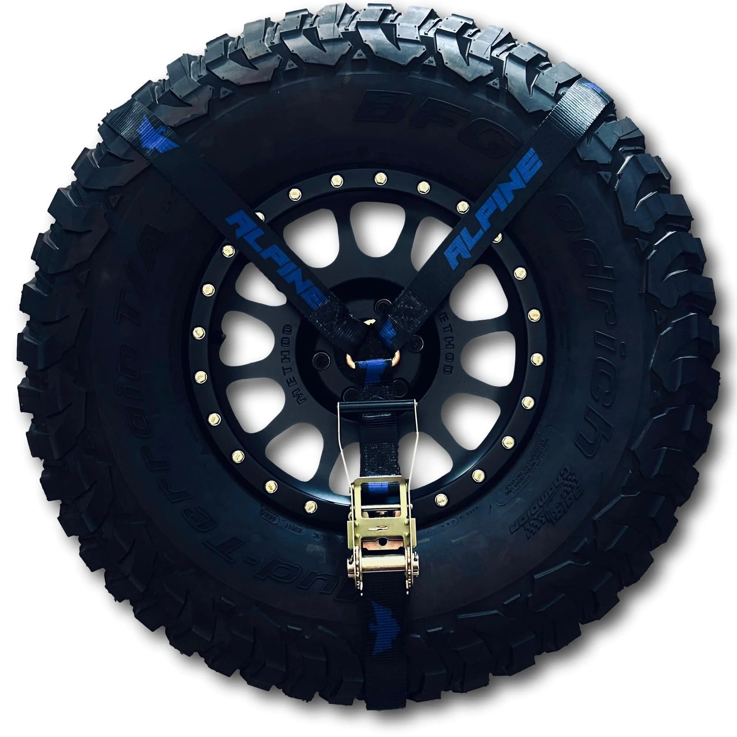 2" Blue and Black Y Strap Alpine Offroad