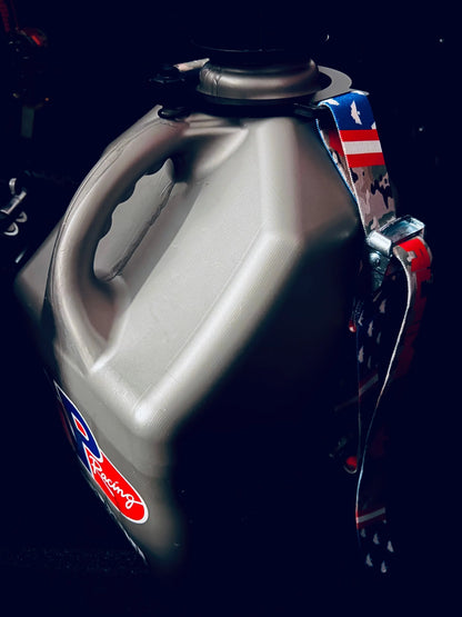 Ring Fuel Jug Strap- Stars and Camo Alpine Offroad