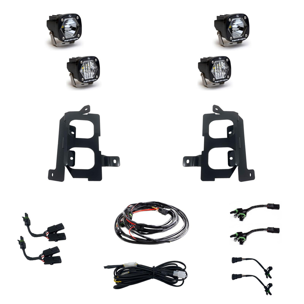 Baja Designs S1 Dual Fog Pocket Light Kit | 2020-22 GMC Sierra 2500HD/3500HD