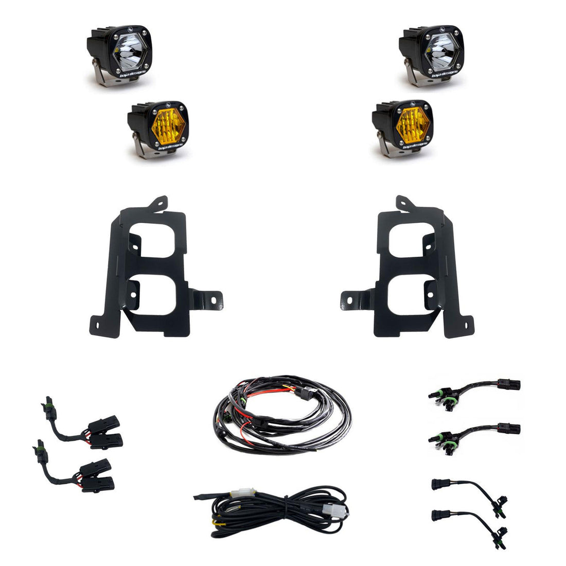 Baja Designs S1 Dual Fog Pocket Light Kit | 19-22 GMC Sierra 1500