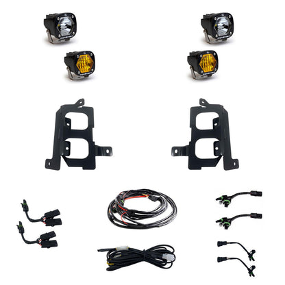 Baja Designs S1 Dual Fog Pocket Light Kit | 19-22 GMC Sierra 1500