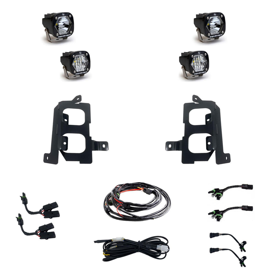 Baja Designs S1 Dual Fog Pocket Light Kit | 19-22 GMC Sierra 1500