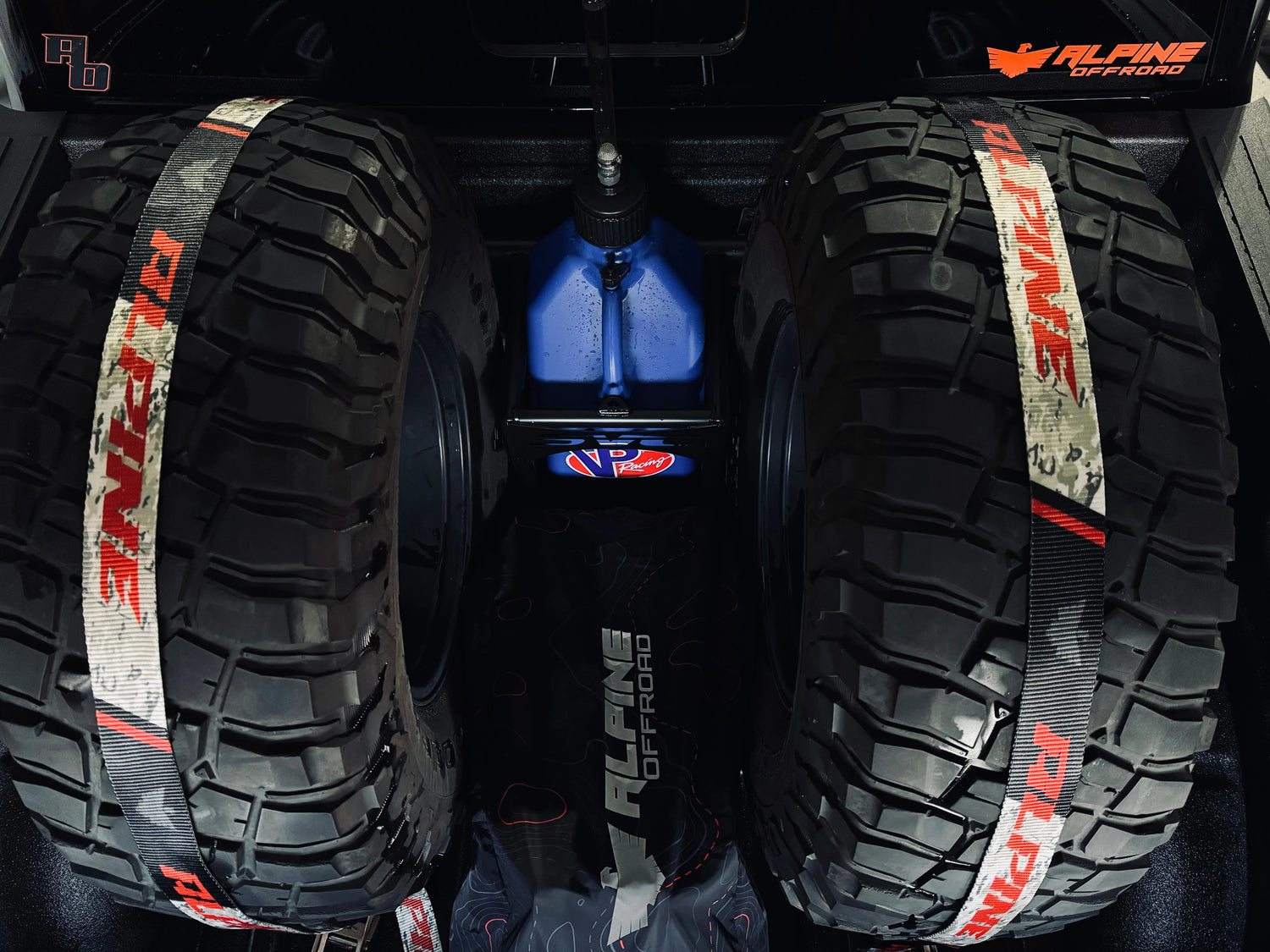 Recon Tire Tie Down (Single Strap) Alpine Offroad
