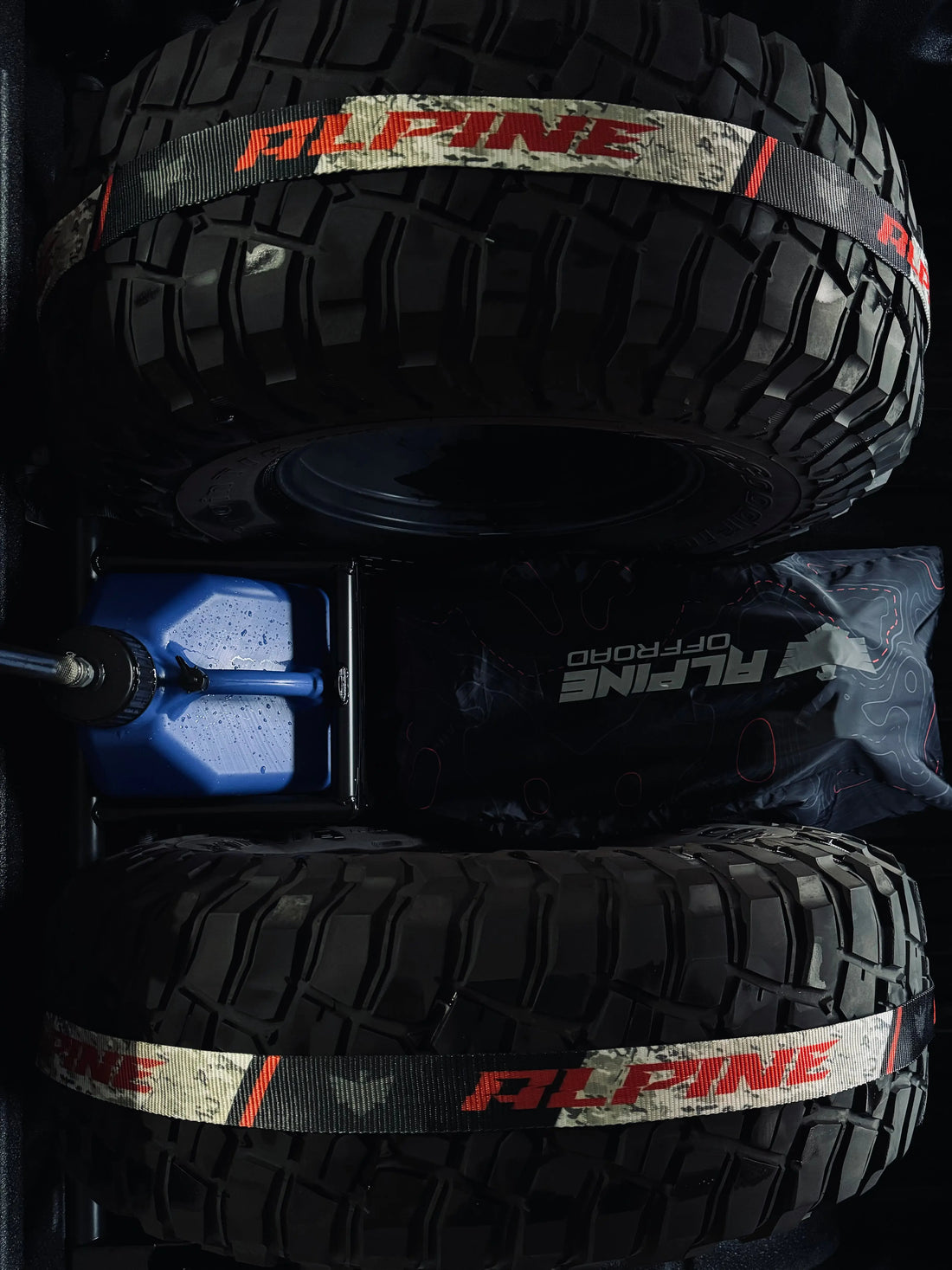 Recon Tire Tie Down (Single Strap) Alpine Offroad