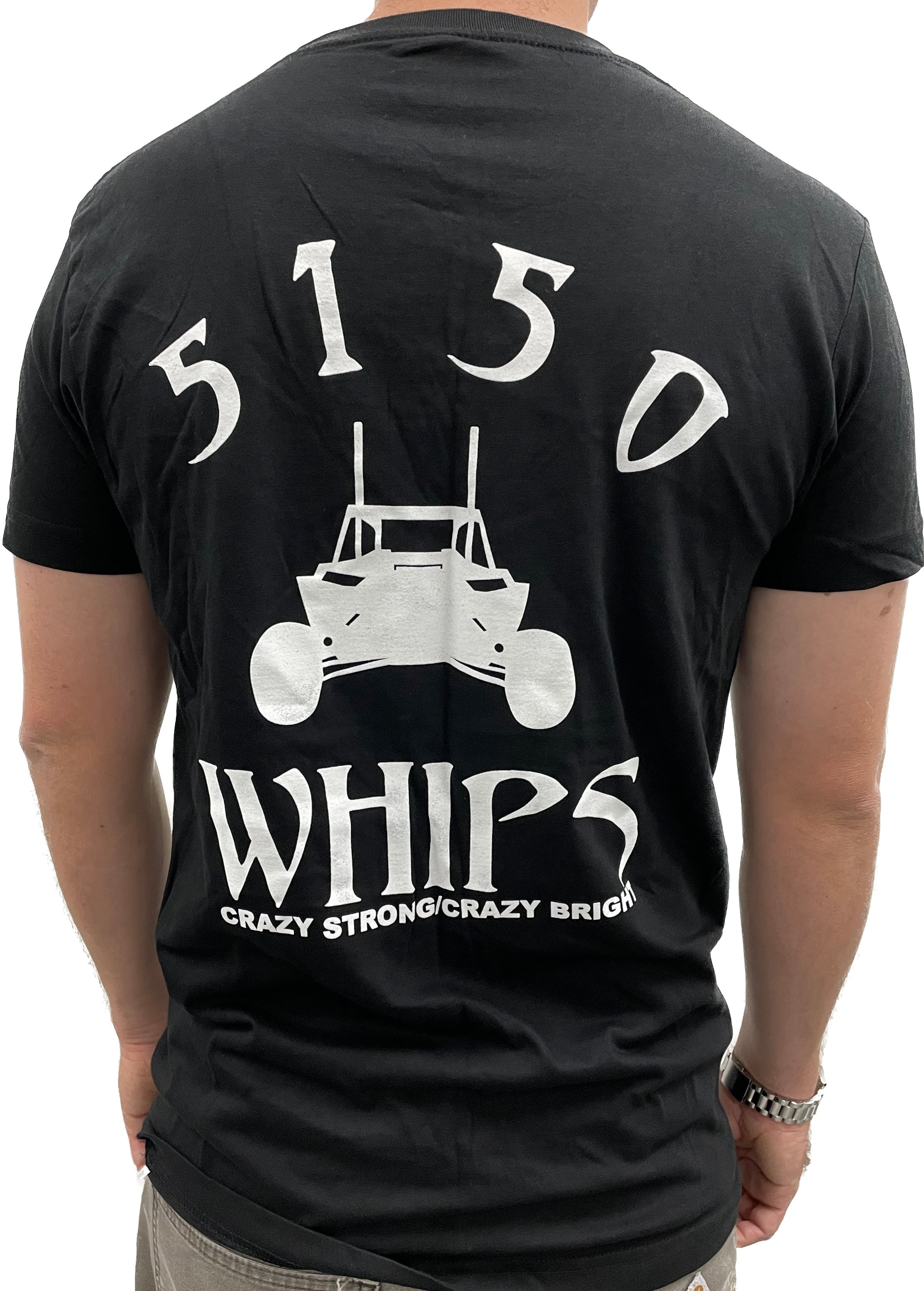 5150 T-Shirt Black and White 5150 Whips