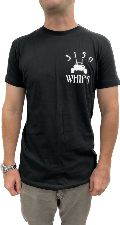 5150 T-Shirt Black and White 5150 Whips