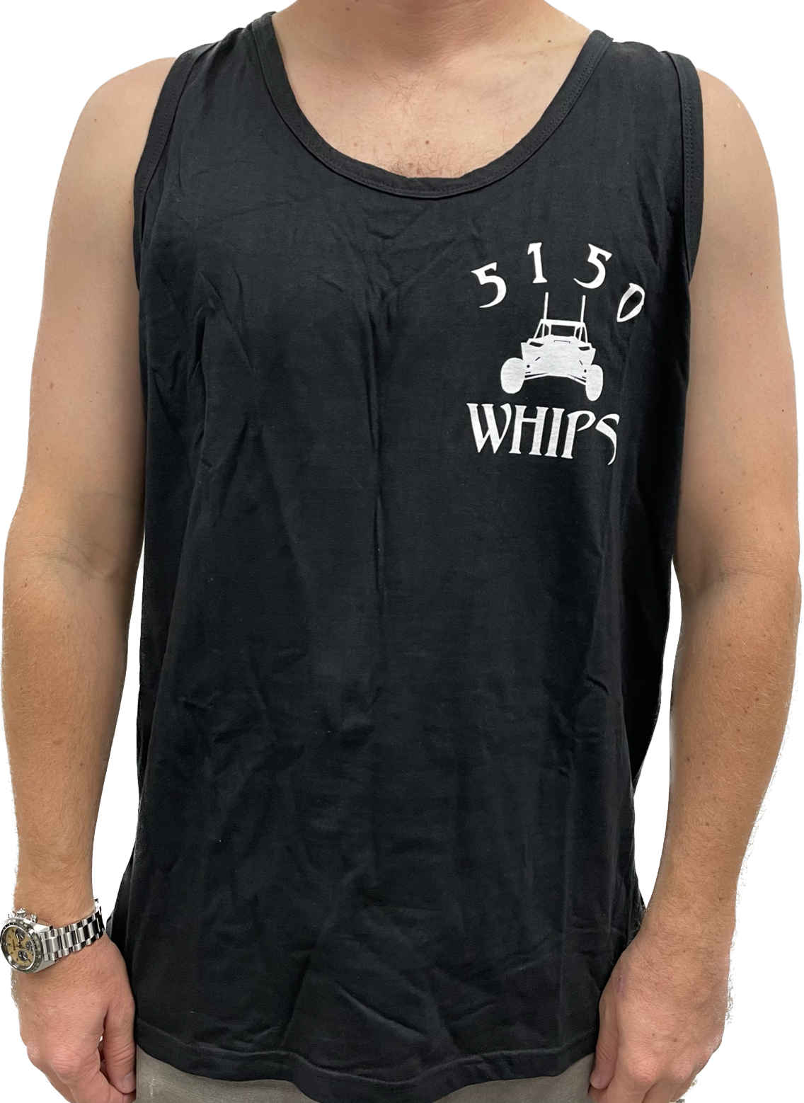 5150 Mens Tank Top - Black and White Logo 5150 Whips
