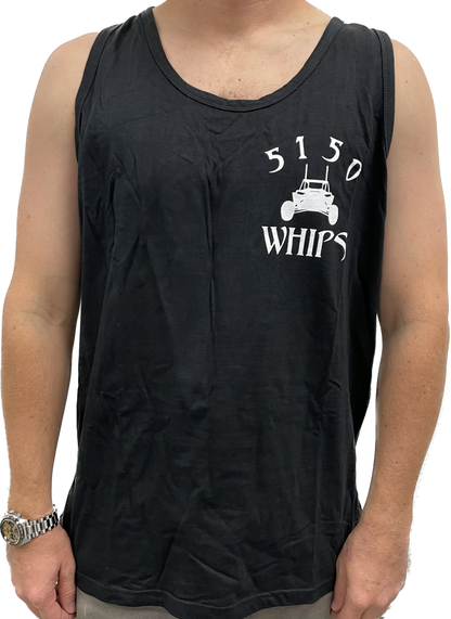 5150 Mens Tank Top - Black and White Logo 5150 Whips