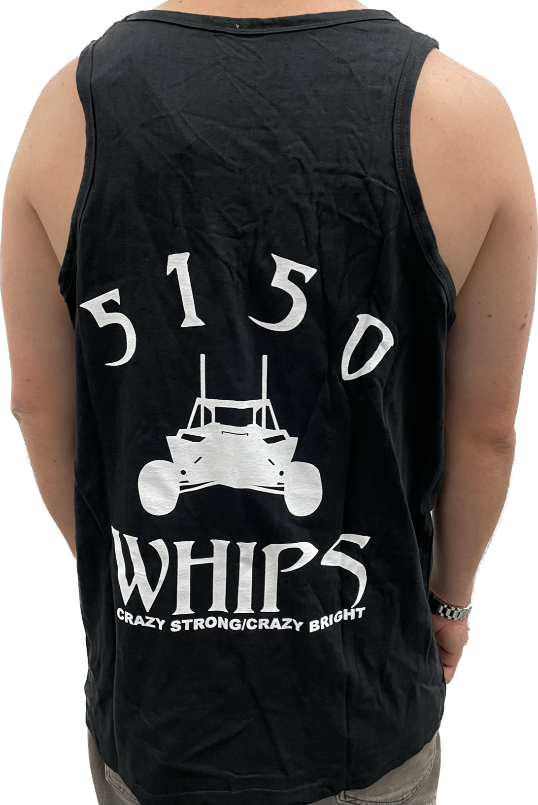 5150 Mens Tank Top - Black and White Logo 5150 Whips