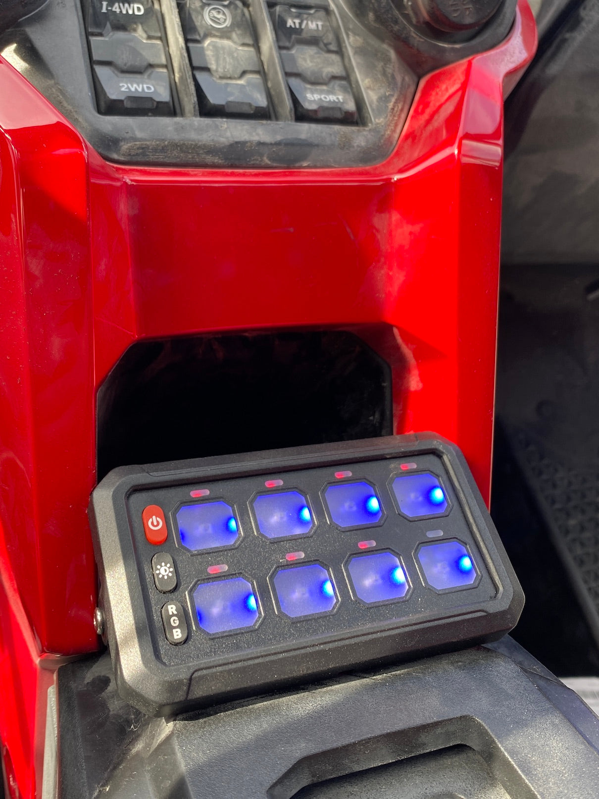 8-Gang Switch Panel With RGB And Remote Control Bluetooth App
