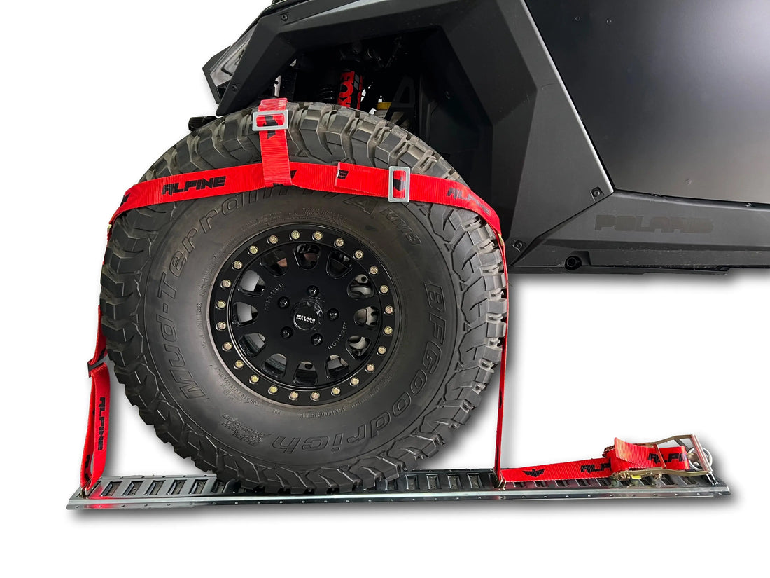 TIRE NETS- RED DAZZLE (4 STRAPS) Alpine Offroad