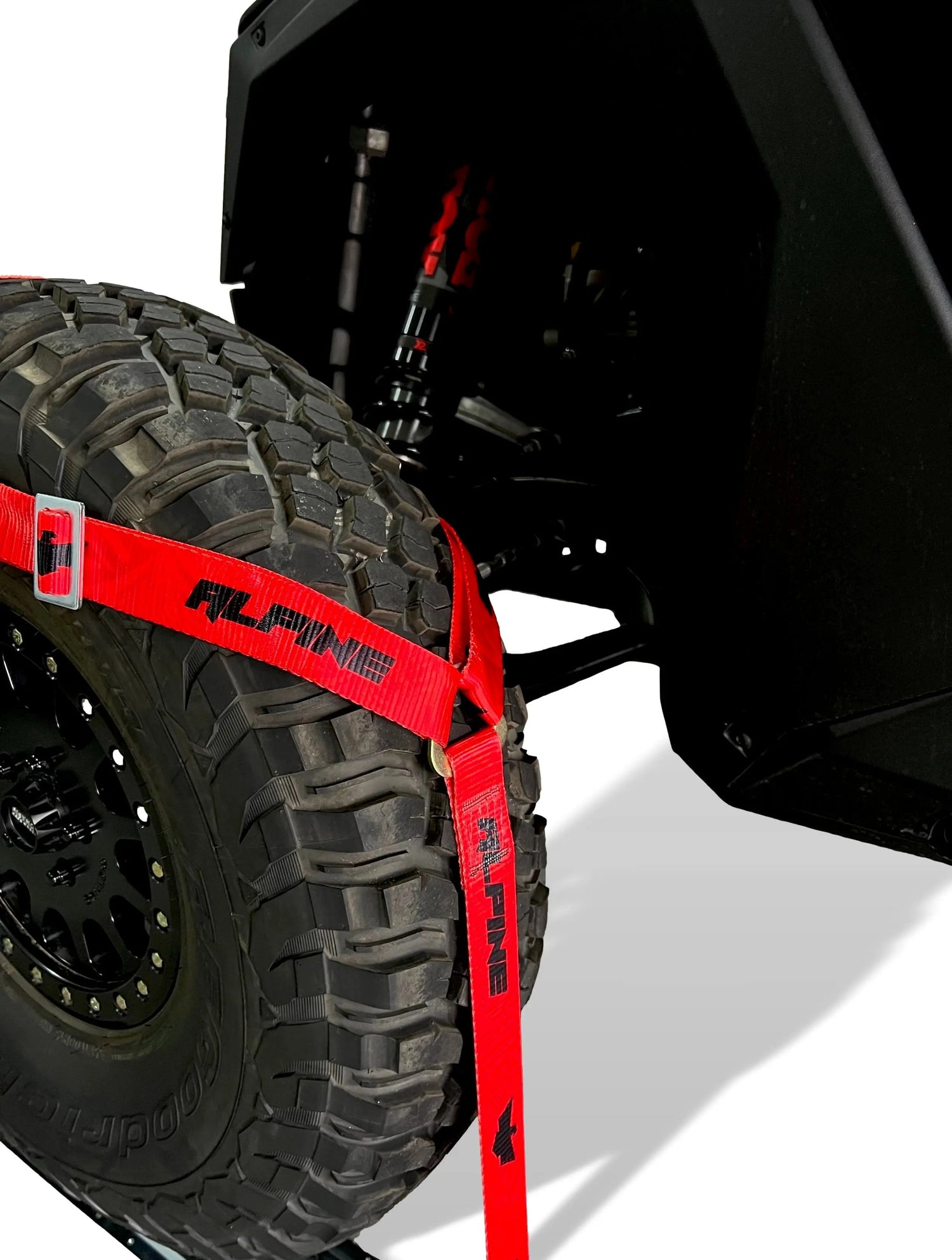 TIRE NETS- RED DAZZLE (4 STRAPS) Alpine Offroad