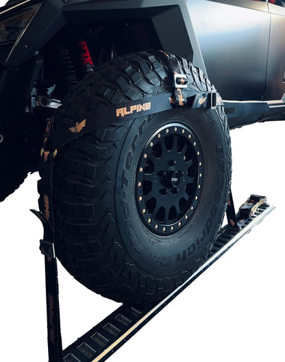 TIRE NETS- GOLD (4 STRAPS) Alpine Offroad