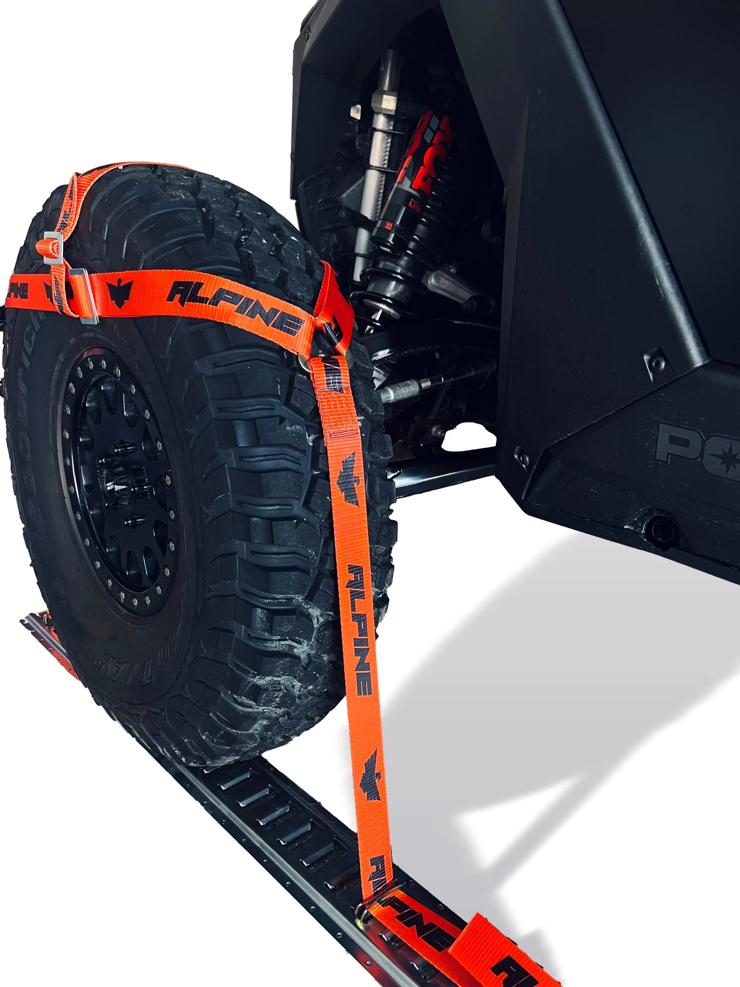TIRE NETS- ORANGE (4 STRAPS) Alpine Offroad