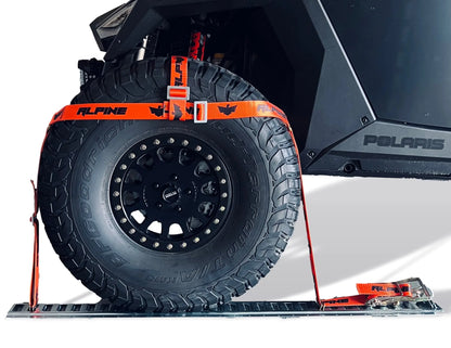 TIRE NETS- ORANGE (4 STRAPS) Alpine Offroad