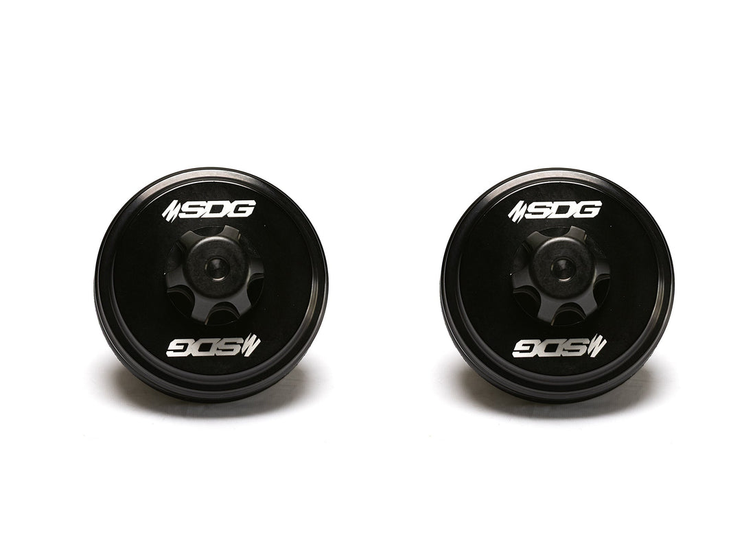 SDG Billet Aluminum 2.5" Fox Upgrade Reservoir Schrader Endcap Kit