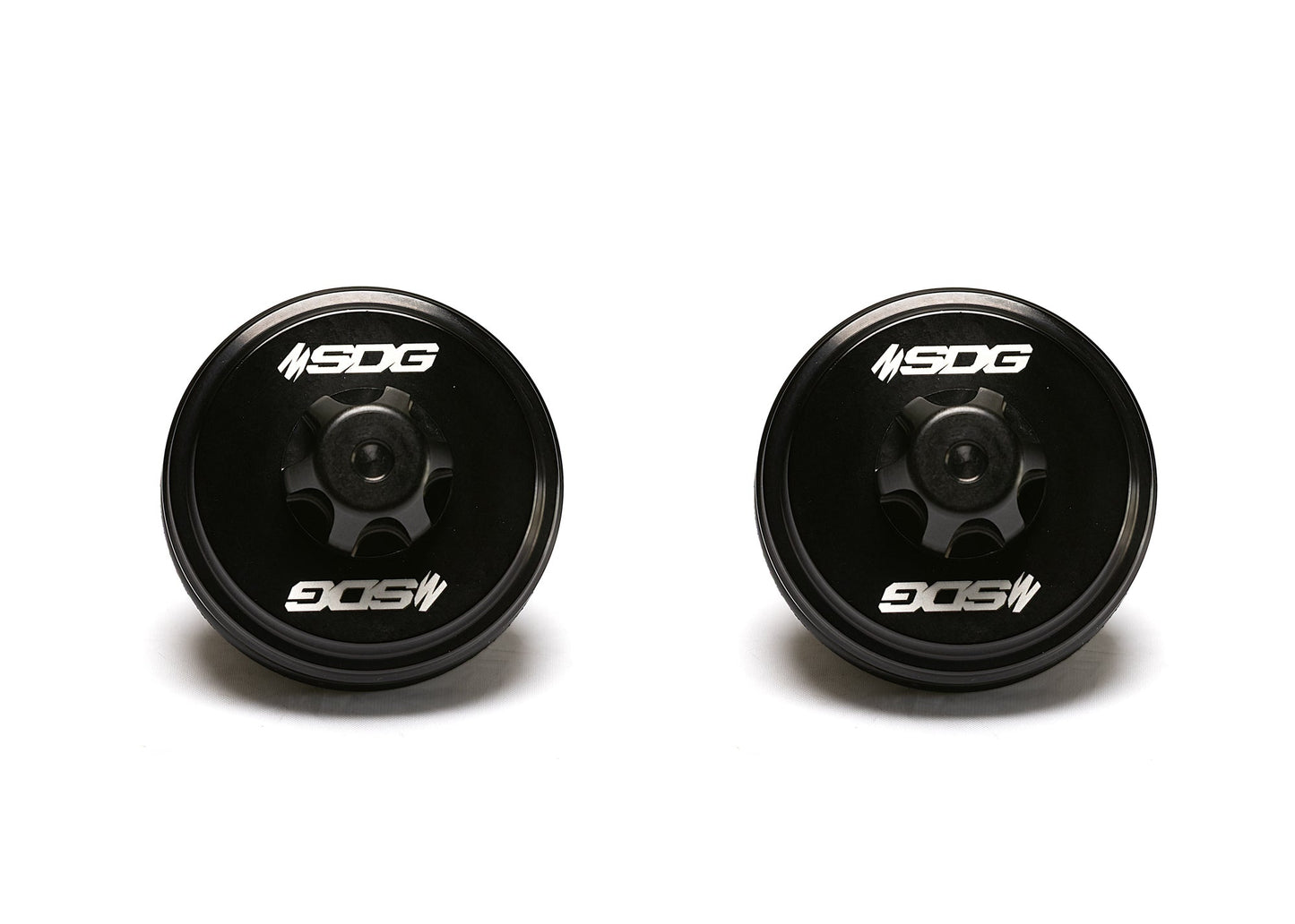 SDG Billet Aluminum 2.5" Fox Upgrade Reservoir Schrader Endcap Kit