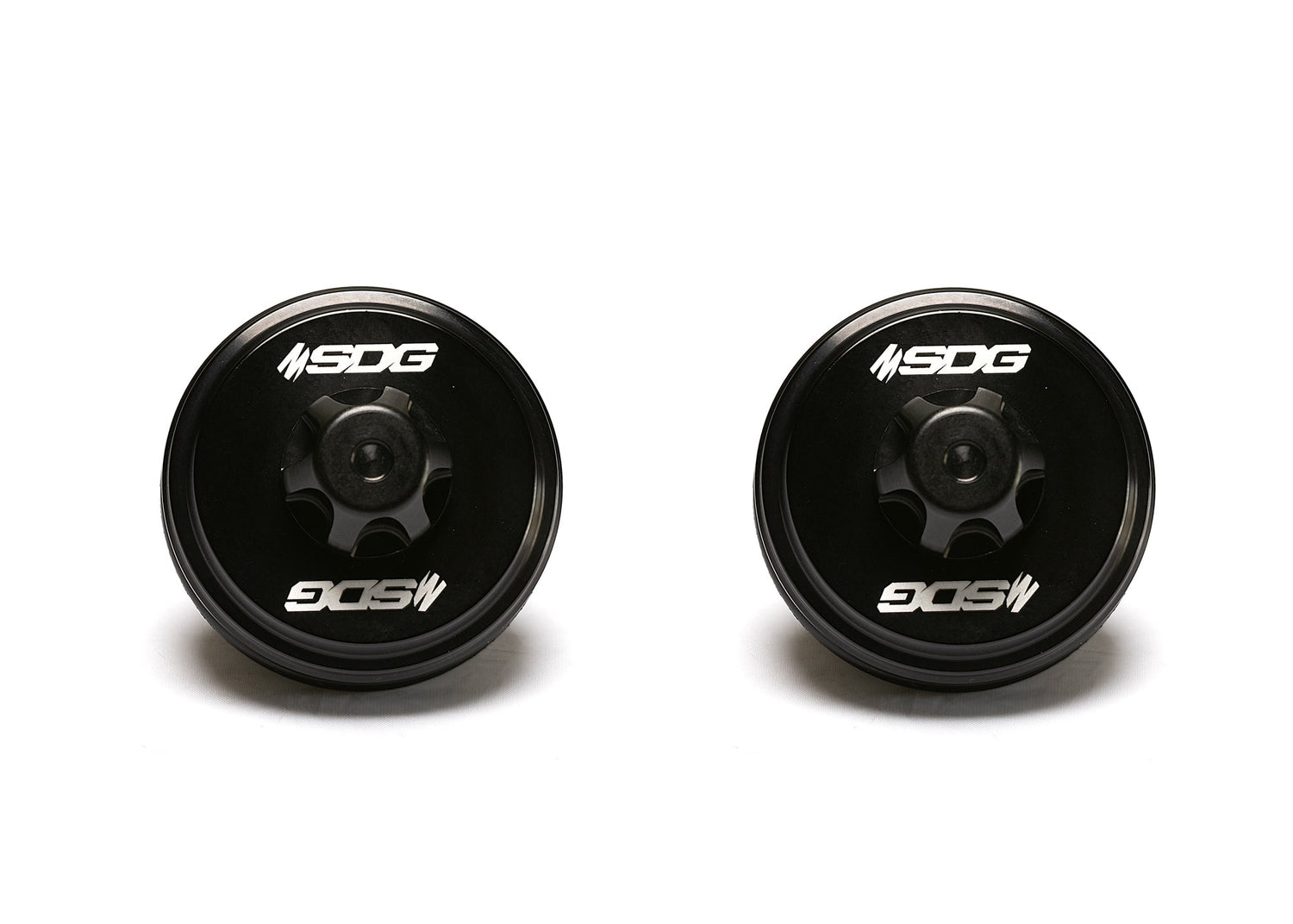 SDG Billet Aluminum 2.5" Fox Upgrade Reservoir Schrader Endcap Kit