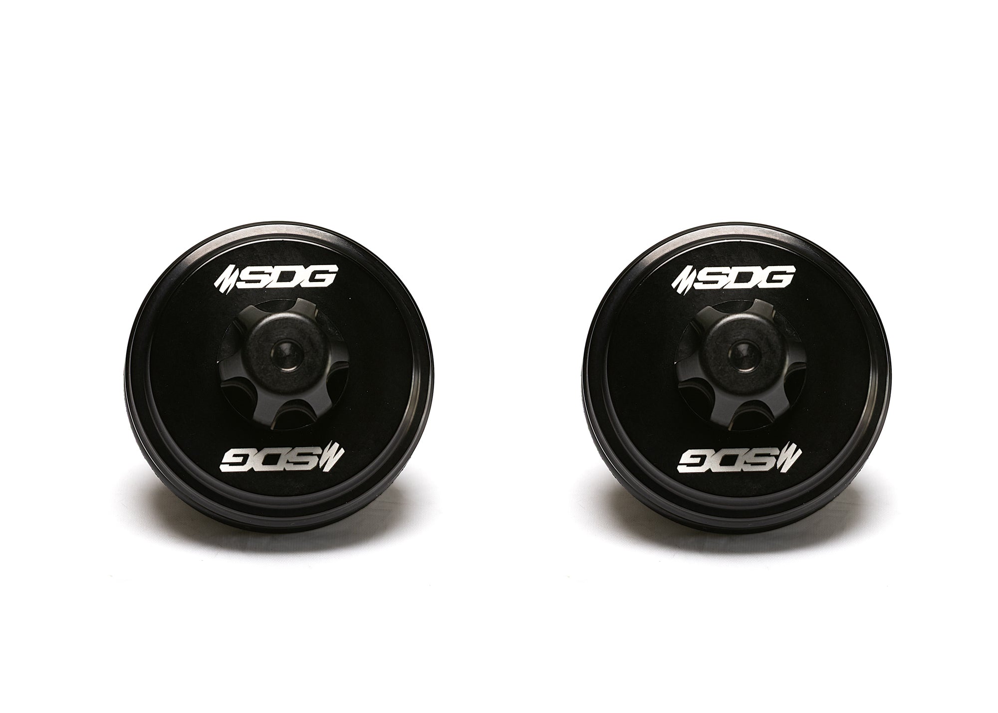 SDG Billet Aluminum 2.5" Fox Upgrade Reservoir Schrader Endcap Kit