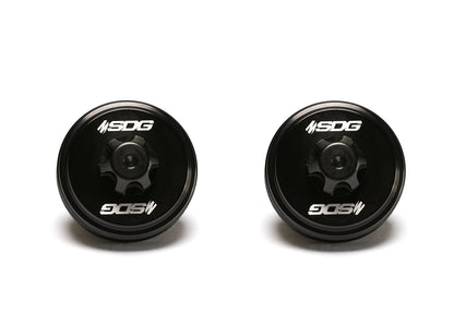 SDG Billet Aluminum 2.5" Fox Upgrade Reservoir Schrader Endcap Kit