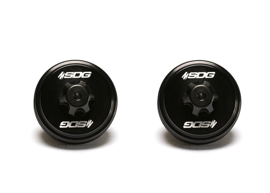 SDG Billet Aluminum 2.5" Fox Upgrade Reservoir Schrader Endcap Kit