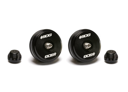 SDG Billet Aluminum 2.5" Fox Upgrade Reservoir Schrader Endcap Kit