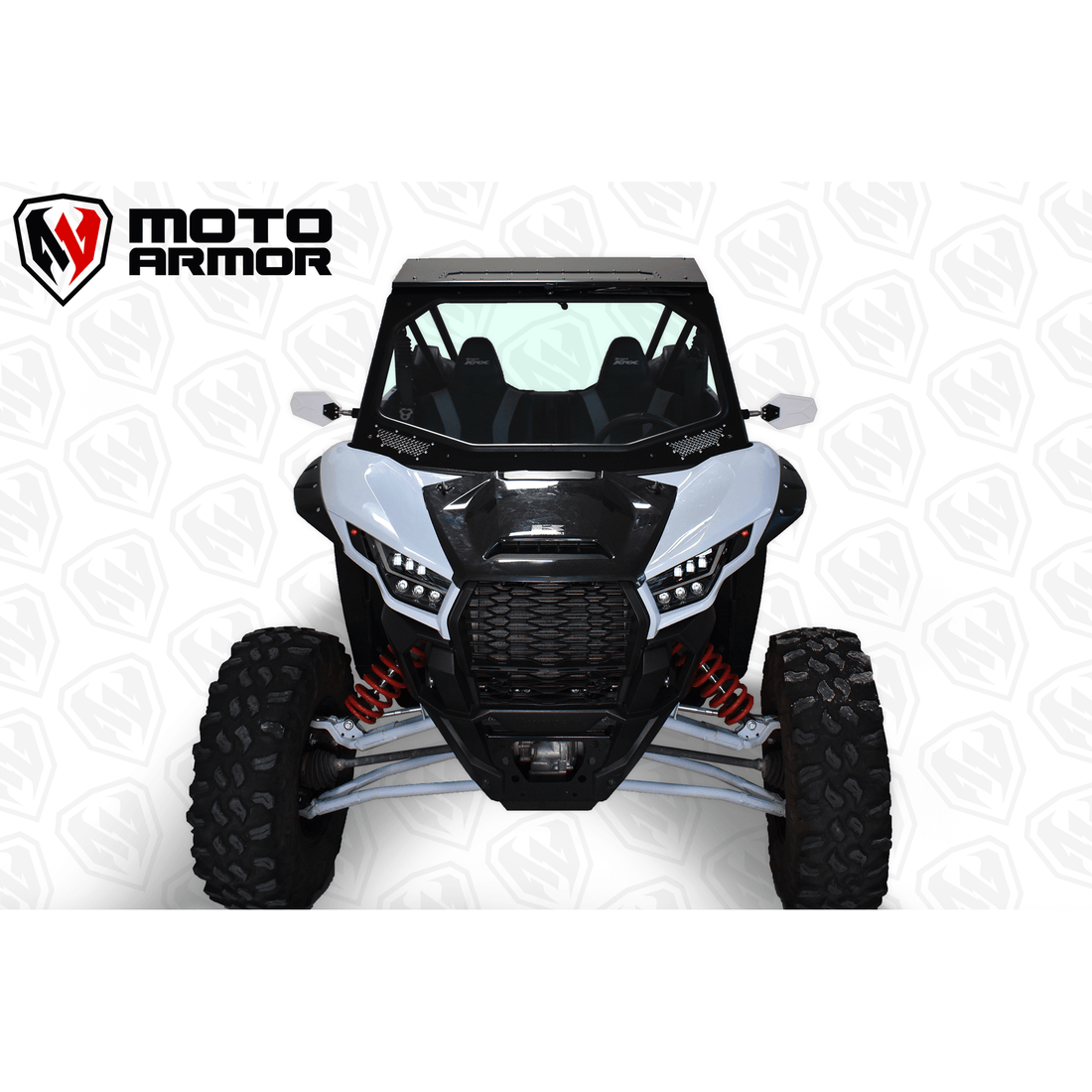 Kawasaki KRX Full Glass Windshield with Vents