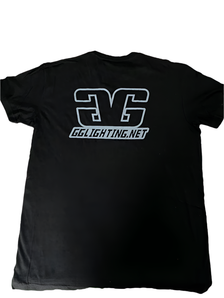 GGlighting Black 100% Cotton T-Shirt