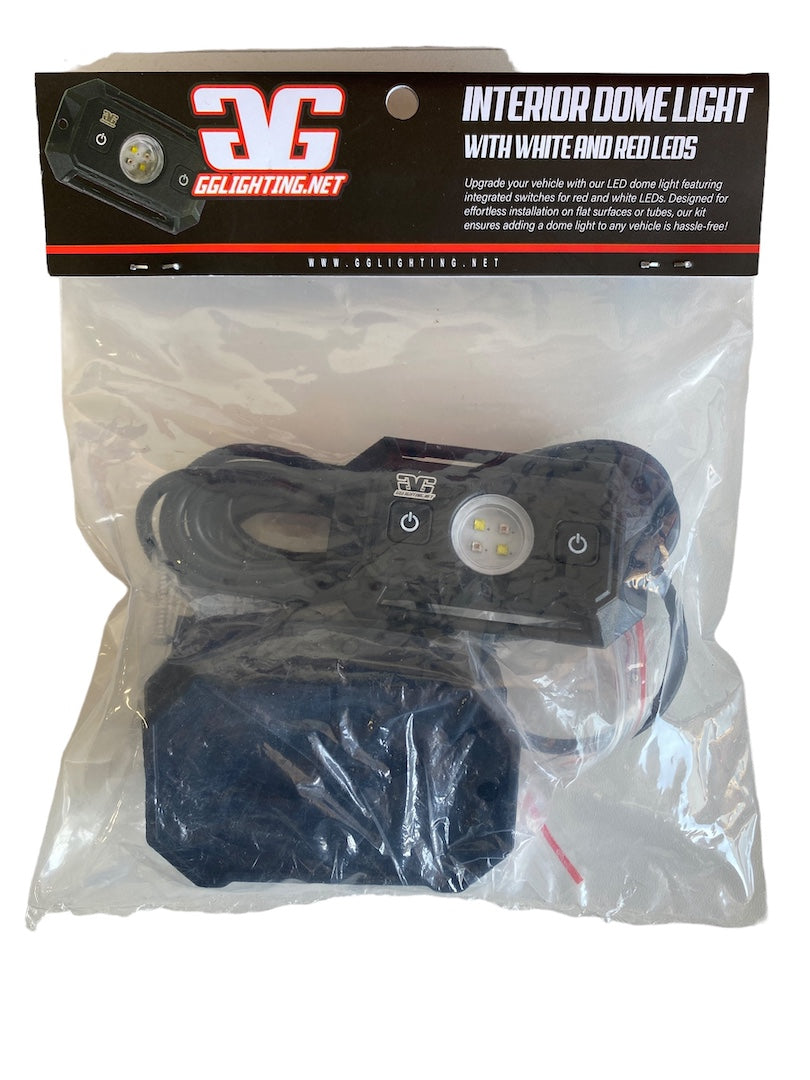 Interior Dome Light With White &amp; Red LEDs