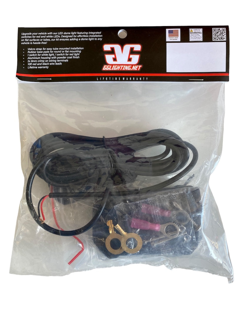 Interior Dome Light With White &amp; Red LEDs