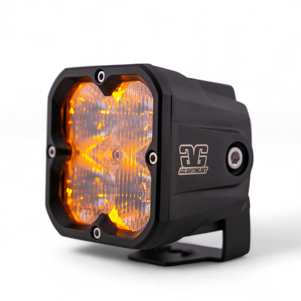 Amber Backlit Race Pod Bundle With Wiring Harness