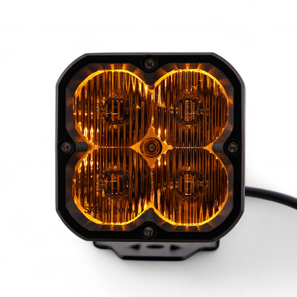 Amber Backlit Race Pod Bundle With Wiring Harness