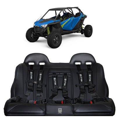 RZR 4 PRO (Turbo R, Pro R, Pro) Rear Bench Seat W Harnesses (2020-2024)