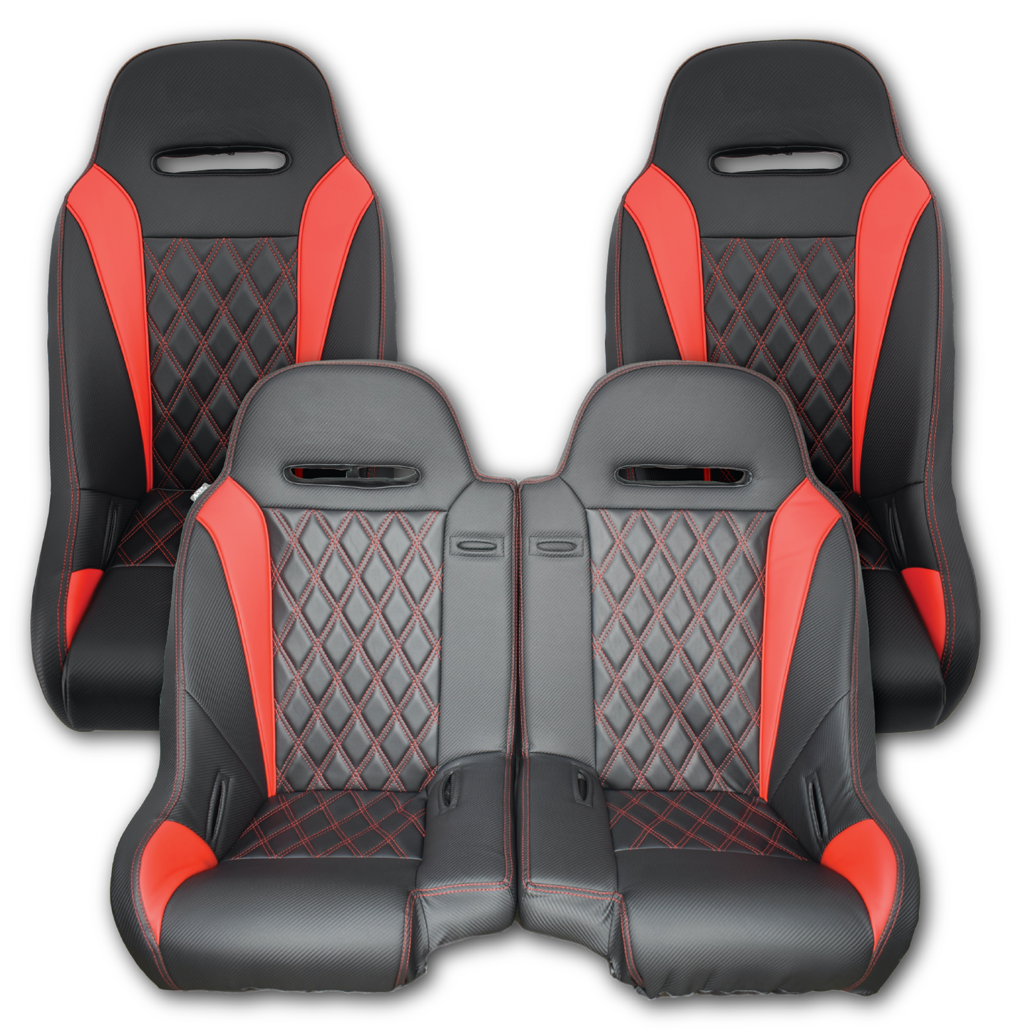 Aces Racing - 2024+ Polaris XP Bench Seat and Bucket Seat Combo