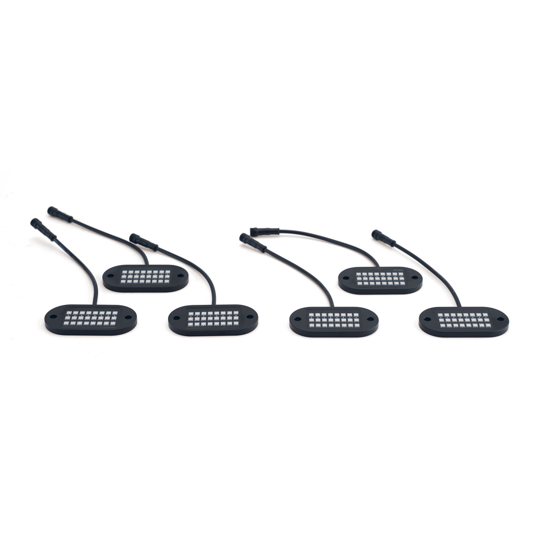 187 Style Rock Lights 2.0 w/ Control Harness 5150 Whips