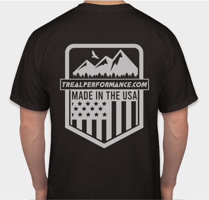Treal Performance Made In USA | Grey Logo | Short Sleeve T-Shirt