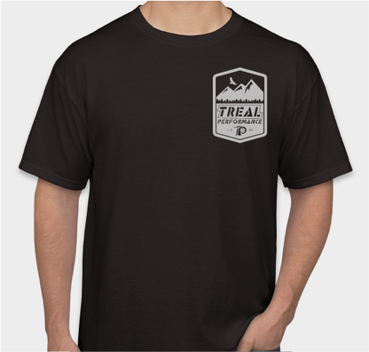 Treal Performance Made In USA | Grey Logo | Short Sleeve T-Shirt