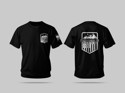 Treal Performance Made In USA | Grey Logo | Short Sleeve T-Shirt
