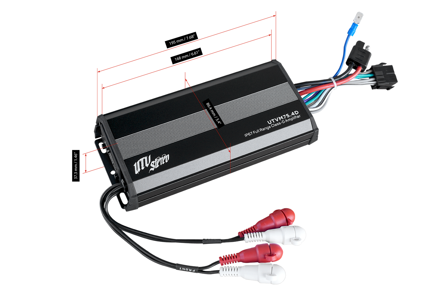 M-Series 600W 4-Channel Amplifier | UTVM-75.4D