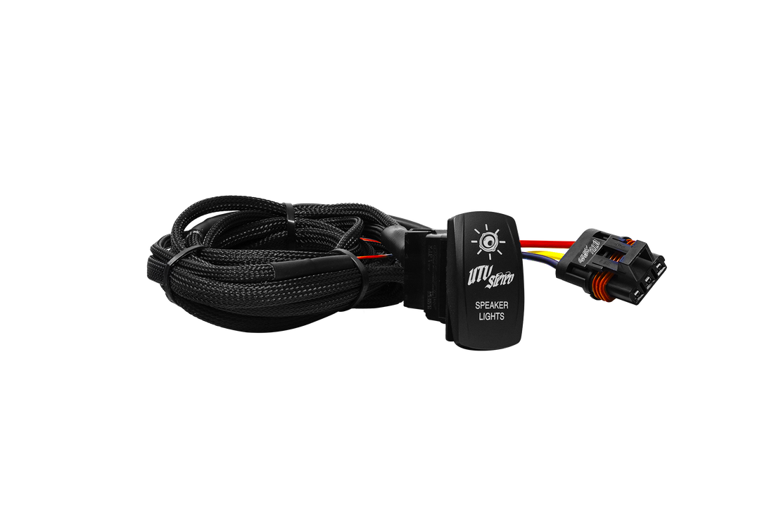 RZR® Pro Series Low Current Harness + Rocker Switch &amp; Pulse Bar Plug | UTVS-PRO-HRN-LC-RKR