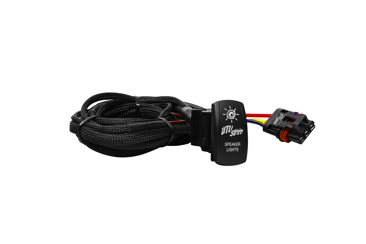 RZR® Pro Series Low Current Harness + Rocker Switch &amp; Pulse Bar Plug | UTVS-PRO-HRN-LC-RKR